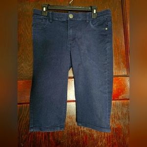 Christopher & Banks Navy Cropped Jeans - Size 6